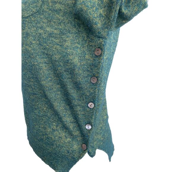 Hoss Intropia Green Sweater Chest Pocket and Button Sides S - Picture 1 of 5
